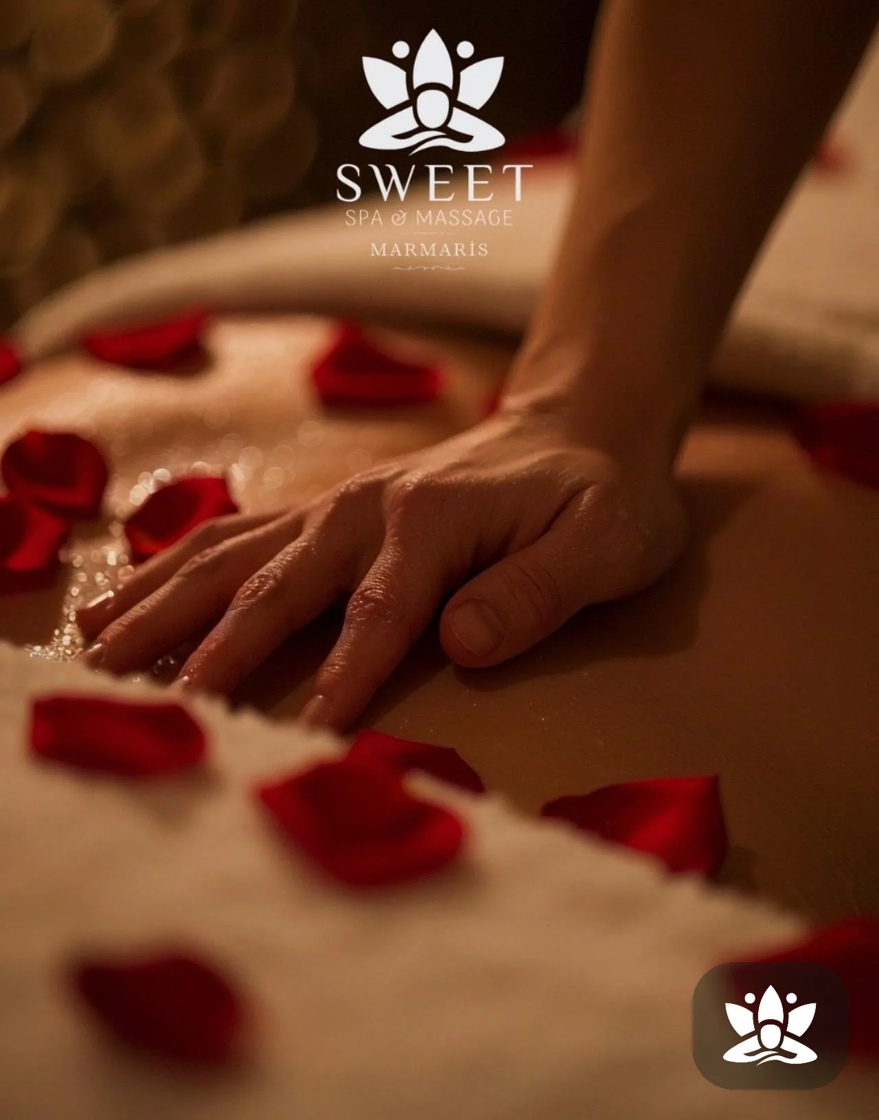 Sweet Masaj Salonu masaj uygulama alanından yakın detay